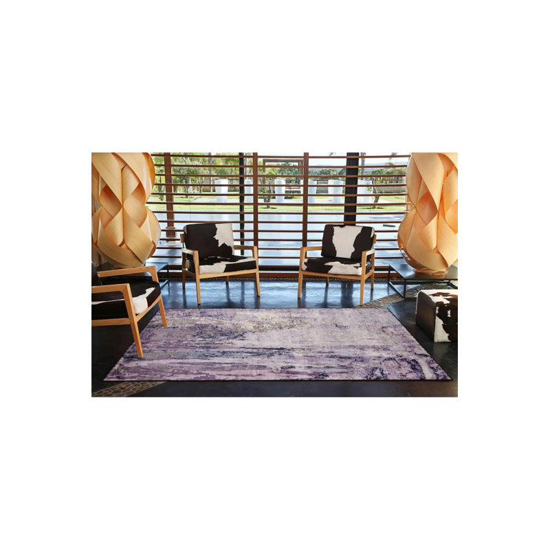 Tapis tissé pastel lavable, Rectangle 3 pi 4 po x 5 pi