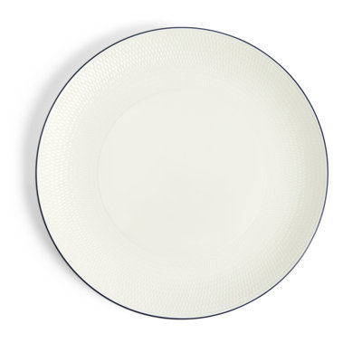 Gio Blue 11.1in Plate Blue Line