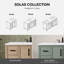 OVE Decors Solas Meuble-lavabo autoportant à double cuve Sahara-121369877-121369878