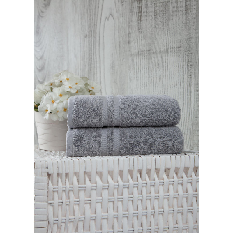 Hollington Turkish Cotton Hand Towel, Gray