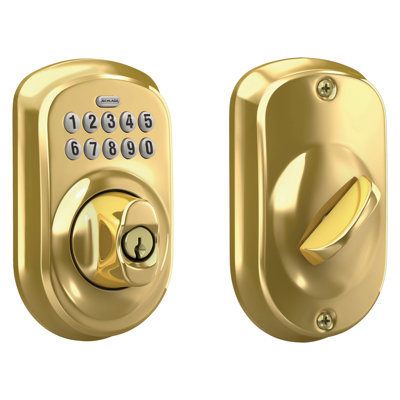 Schlage Keypad Deadbolt with Plymouth Trim