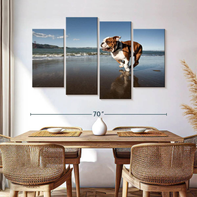 Brampt Dog Beach Run, 42" H x 68" W