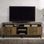 Meuble télé 2 tablettes Rustic Oak