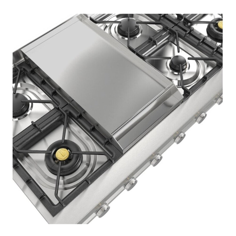 ILVE Professional Plus II 48 inch Built-In Gas Rangetop with Griddle, in Stainless Steel, Natural Gas