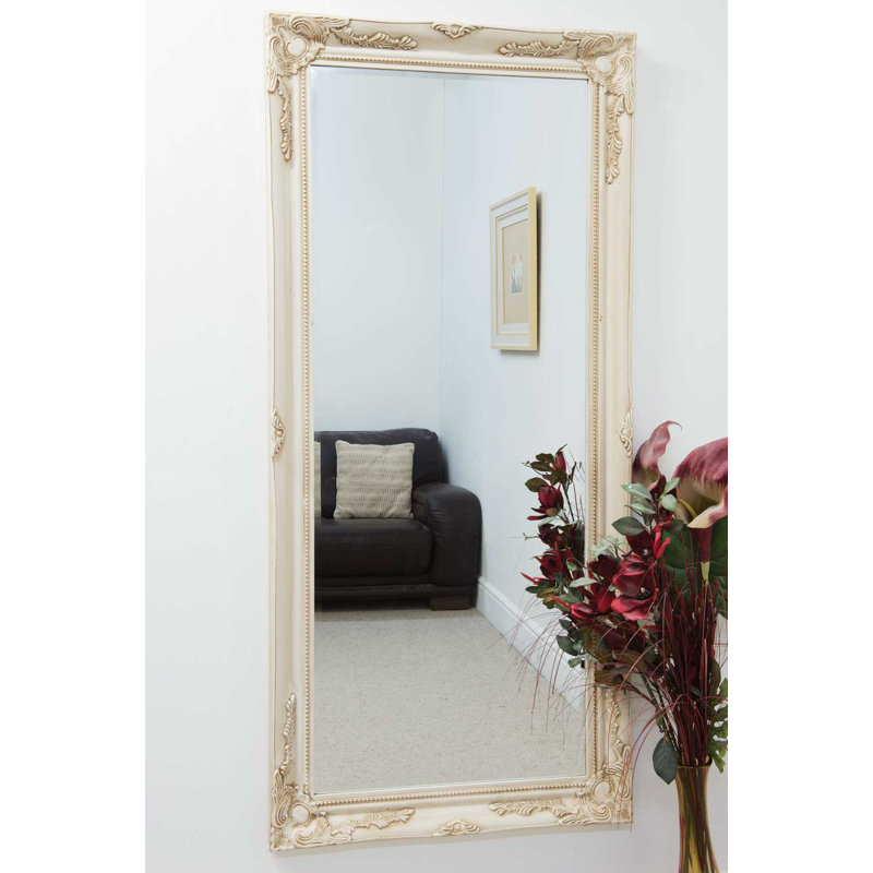 Westphalia Flat Wall Mirror, Ivory, 170cm H x 79cm W