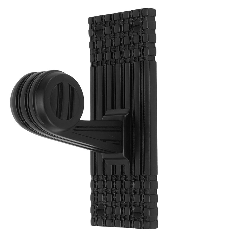 WILTON LARGE HOOK; SATIN NICKEL FINISH, Matte Black