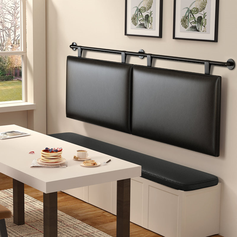Tête de lit tapissier Nomeda, Grand, Black