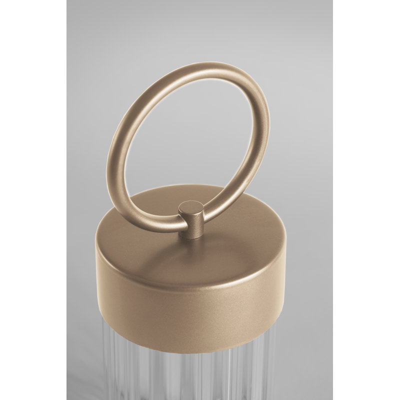 Claretta Battery Lamp, Golden Nickel
