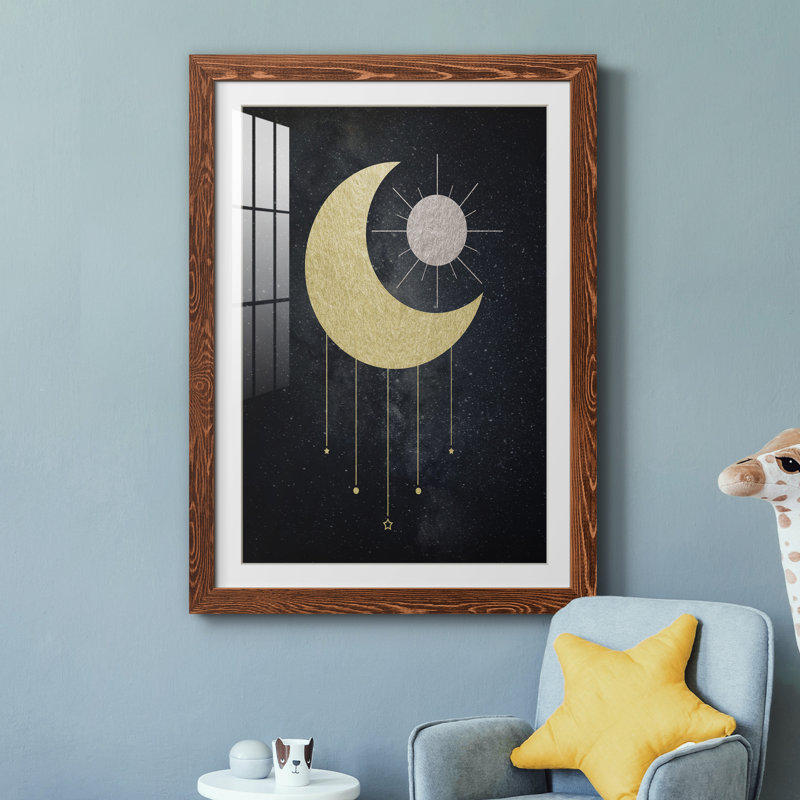 Bijou de lune - cadre photo, Cadre en érable, H 31 po x l 44 po x P 1 po