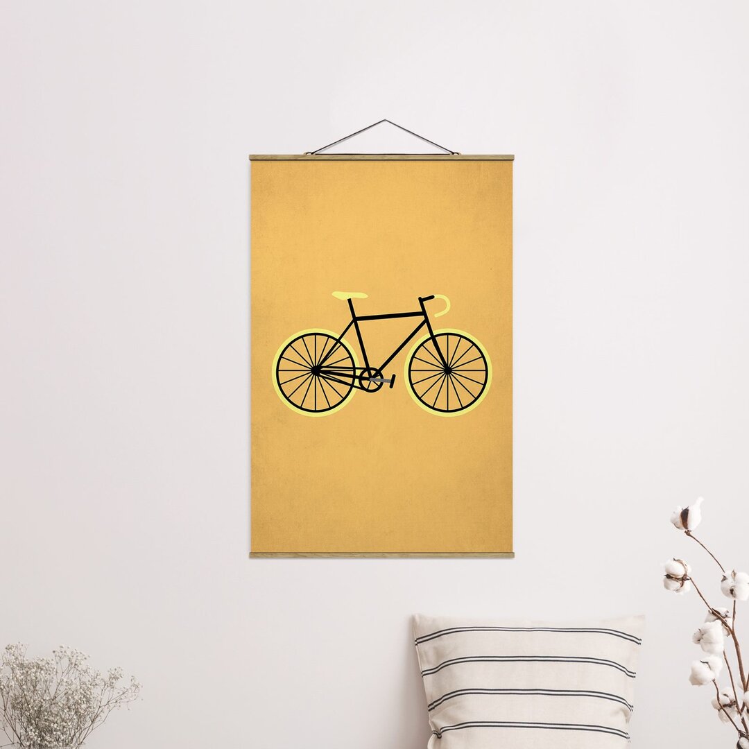 Stoffbild Bike in Yellow