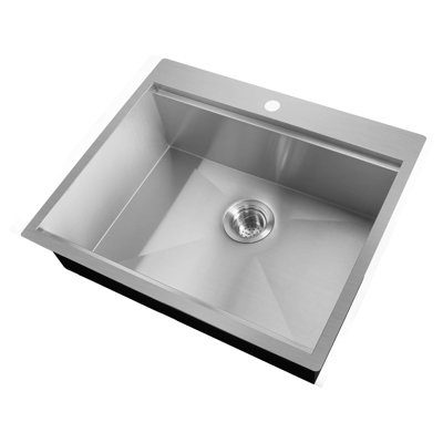 25'' L Single Bowl Stainless Steel Kitchen Sink
