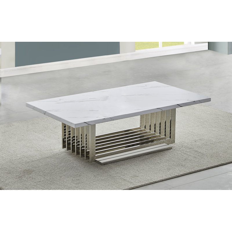 2 pièces Ensemble de tables basses, Argenté