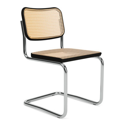 Buchler 17'' H Beech Cane Back Side Chair