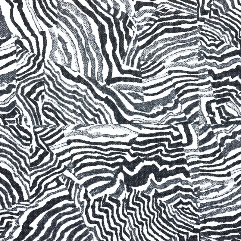 Percival Jagger Black Cotton Blend Fabric