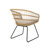 2Pcs Outdoor Chair With Water- Padding - Wrap, Brown, 23.22"W X 24.65"D 31.04"H Brown 2 Cushions Stylish Seating, Water-,