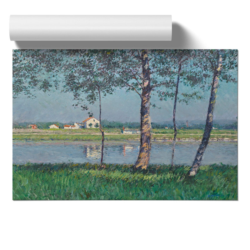 The River Seine by Gustave Caillebotte - No Frame Painting, 30cm H x 42cm W x 0.1cm D