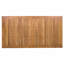 Ensemble de salle à manger d'extérieur 7 pièces en bois, table rectangulaire de 170 cm de long avec 6 chaises en rotin pour piscine, jardin, terrasse, style naturel