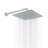 12 Inch Rain Shower Head High Pressure High Flow Square Stainless Steel Rainfall Showerhead-103120337