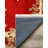Susan Red Oriental Machine Printed Cotton Polyester Area Rug-1110133941
