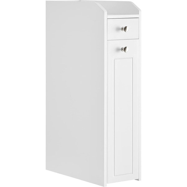 VASAGLE Small Bathroom Storage Cabinet, Slim Bathroom Storage Organizer,  Toilet Paper Holder With Storage, Toilet Paper Storage Cabinet With Slide  Out Drawers, For Small Spaces