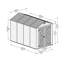 6 ft. W x 7 ft. D Plastic Apex Garden Shed