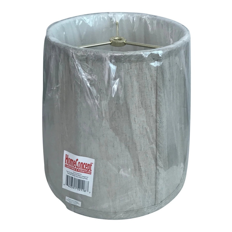 Abat-jour tambour en tissu 12 po (araignée), Gruau