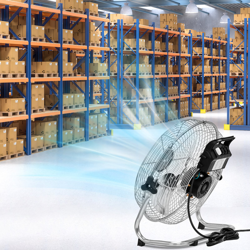 12 In. 3-Speed Silver Indoor/Outdoor Portable Fan
