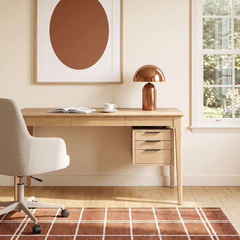 Renaldi Solid Wood Writing Desk