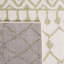 Tapis ivoire / sauge en polypropylène tissé à la machine Lorenco-797833407