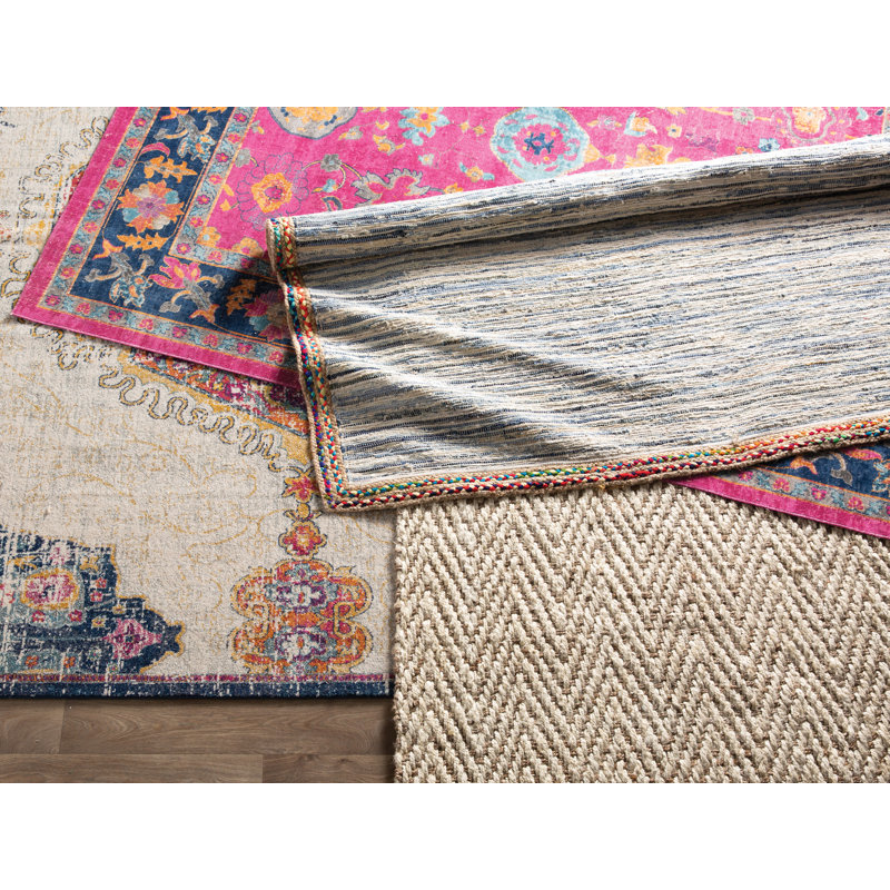 Norcross Chevron Jute / Sisal Hand Woven Area Rug, Rectangle 122 x 183cm
