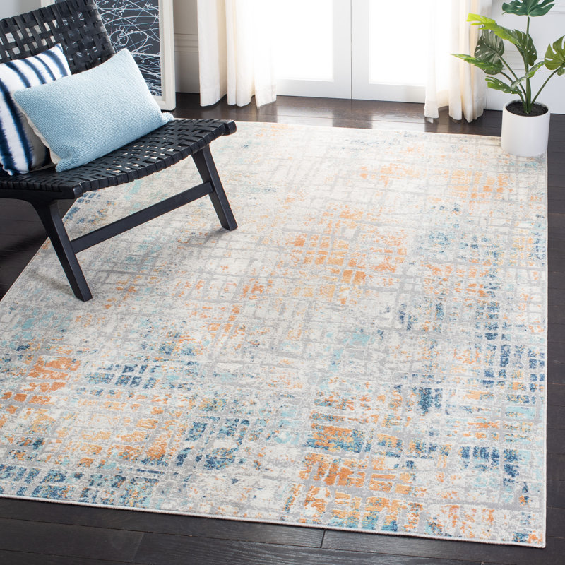 Tapis abstrait Aria Performance, Rectangle 8 pi x 10 pi