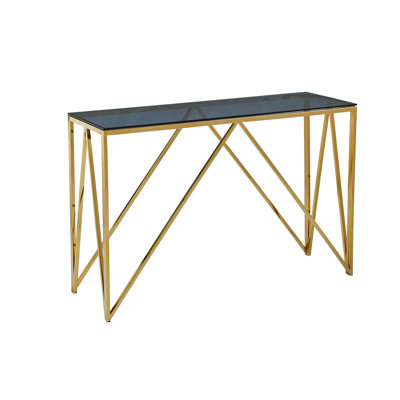Briant 120cm Glass Top Console Table