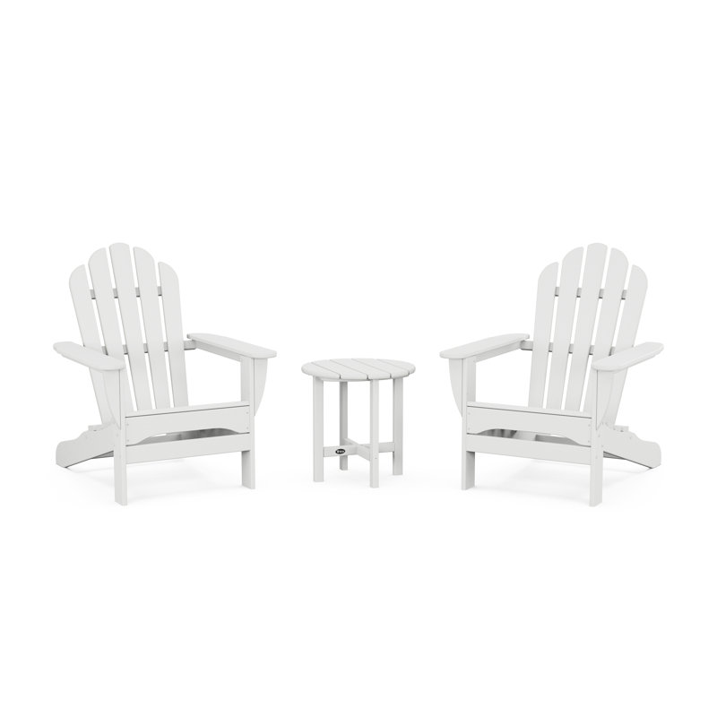 Ensemble 3 pièces Adirondack Monterey Bay, Blanc classique