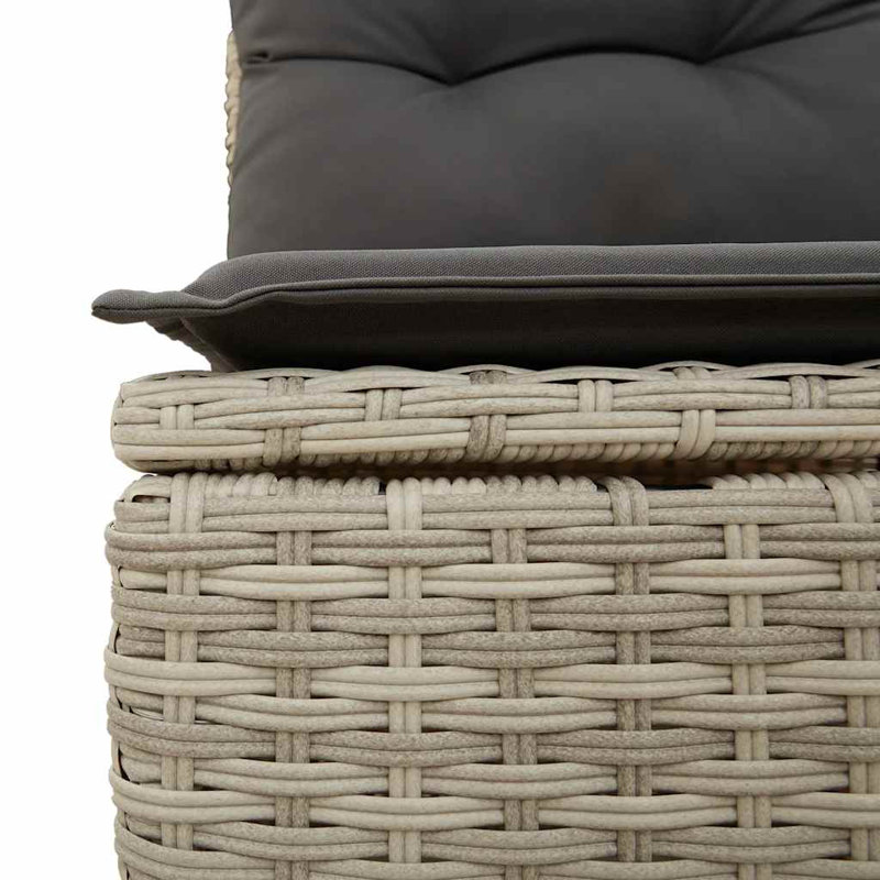  Garden Sofa Set Light Grey