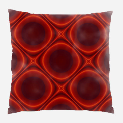 Abstract Geometric Microsuede Reversible Throw Pillow