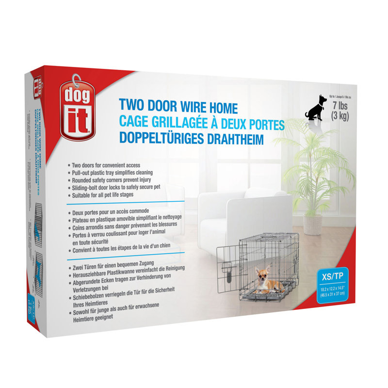 Cage pour chien Dogit, Très petit (14.5" H x 12" L x 18.2" L)