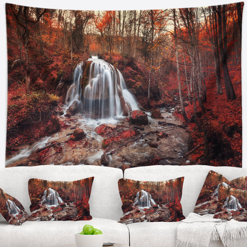 Photographie, ruisseau d'argent, cascade, gros plan, H 32 po x l 39 po