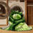 Washable Cabbage Green Vegetables Area Rug-1604166063