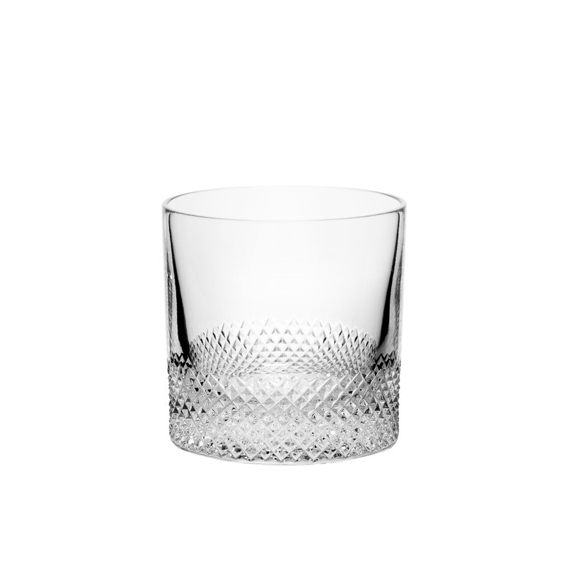 Diamond Handmade Crystal Drinking Glass, 8.5