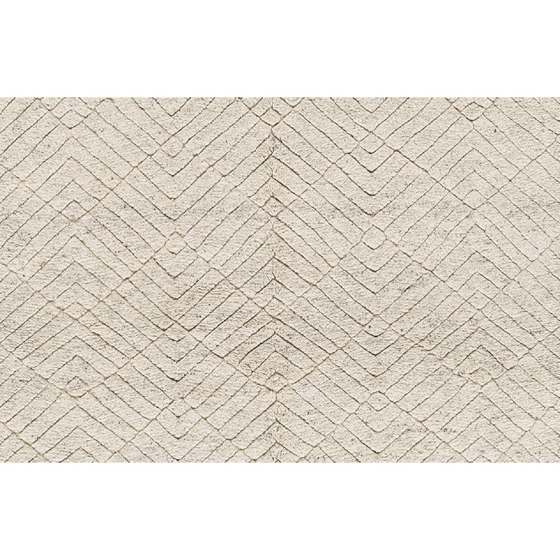 Tapis argent noué à la main de haute qualité