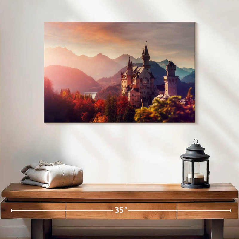 Lilie Majestic Neuschwanstein Castle, H 16 po x l 24 po