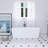 67 Inch Freestanding Solid Surface Soaking Bathtub