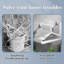 2pc Porte-vêtements Balcon Rangement pour salle de bain Tri non perforé