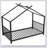 Metal House Platform Bed-357066719