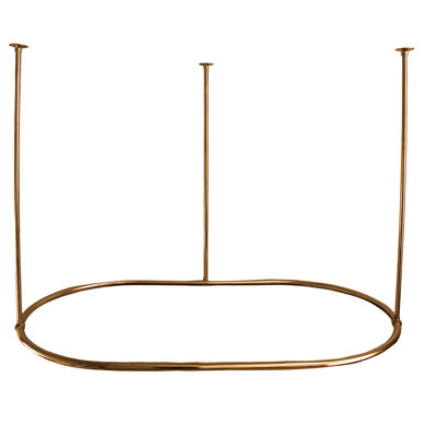 60'' Oval Shaped Shower Curtain Rod