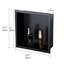 Niche de douche encastrée en acier inoxydable de calibre 18 13,5 po x 13,5 po 