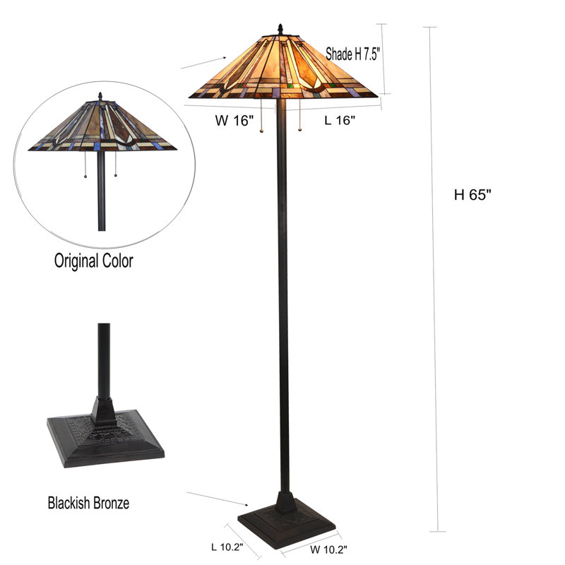 Lampe de lecture sur pied 65 po Akshara