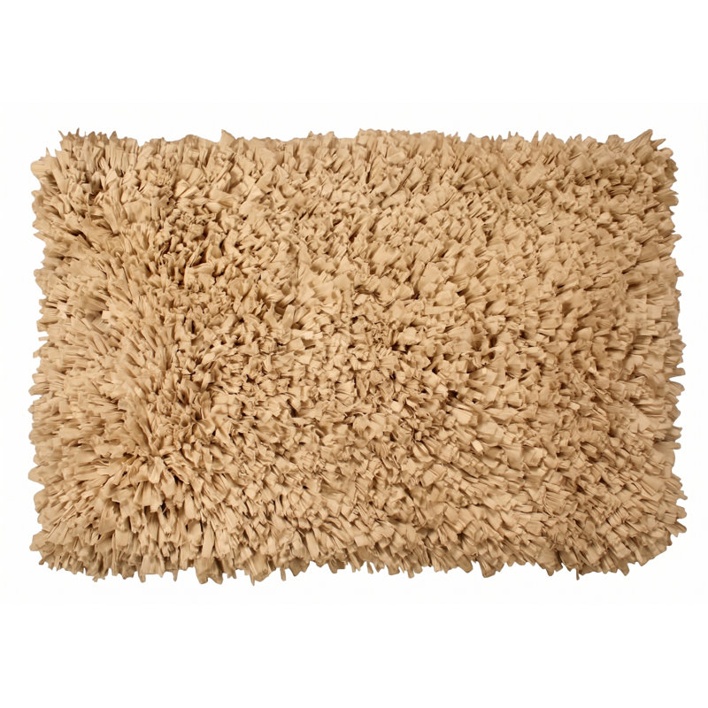 Agamjit Non-Slip Bath Rug, Beige