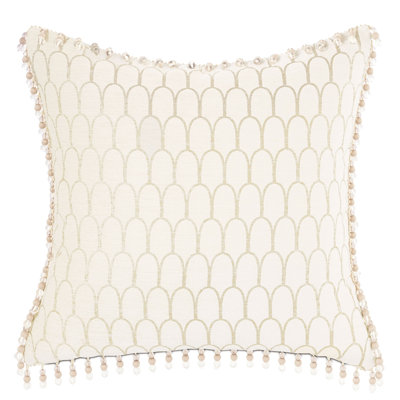 Jolene Scalloped Polyester Zipper Sham