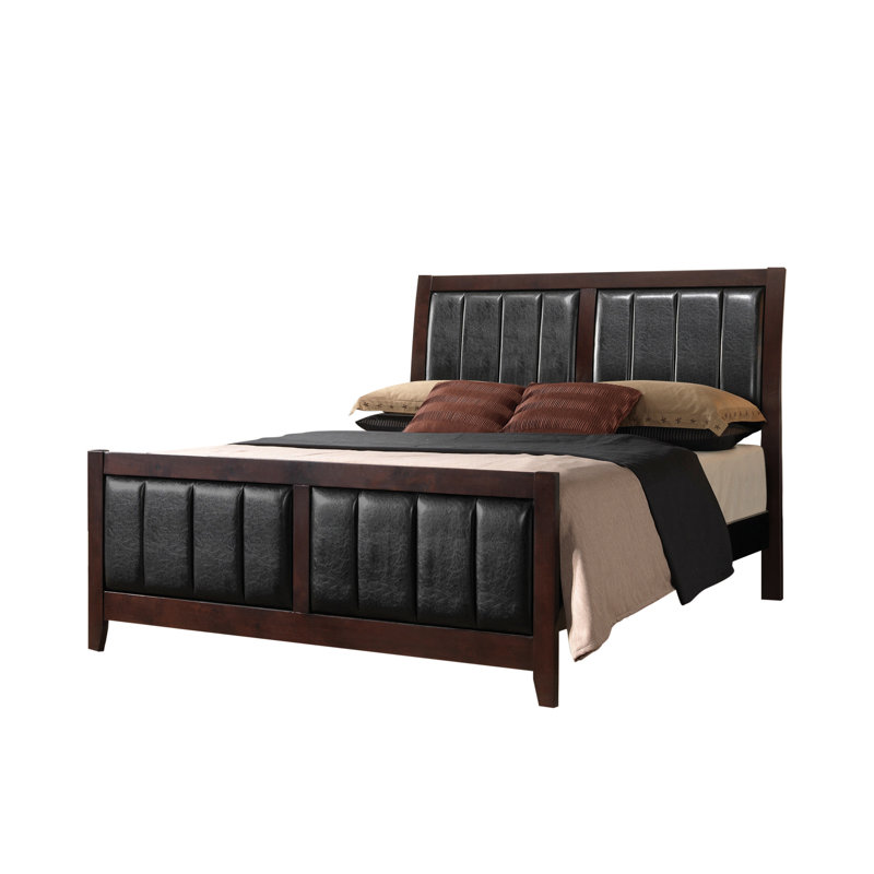 Ensemble de chambre à coucher 2 pièces avec commode Horne Cappuccino, Double
